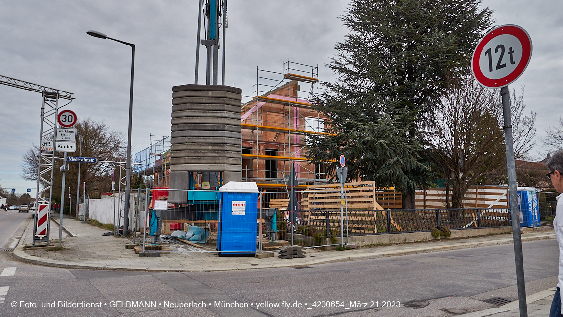 21.03.2023 - Baustelle und Wohnanlage Niederalmstraße 16